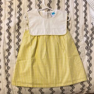 Yellow gingham dress